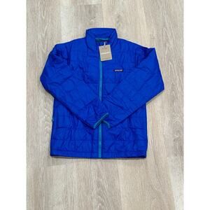 Patagonia Nano Puff Brick Quilt Jacket Kids' Large 12, Passage Blue, NWT